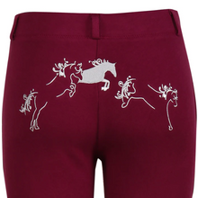 Load image into Gallery viewer, TuffRider Children's Whimsical Horse Embroidered Pull-On Jodhpurs