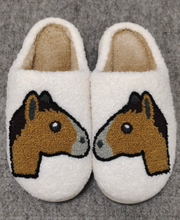 Load image into Gallery viewer, Horse Emoji Slippers