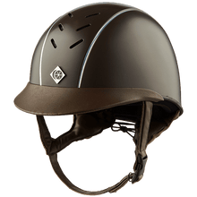 Load image into Gallery viewer, Charles Owen Ayrbrush Pinstripe Helmet