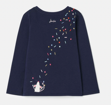 Load image into Gallery viewer, Joules Ava Long Sleeve Applique Artwork T-Shirt