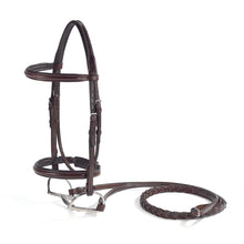 Load image into Gallery viewer, Vespucci Fancy Stitched Raised Hunter Bridle