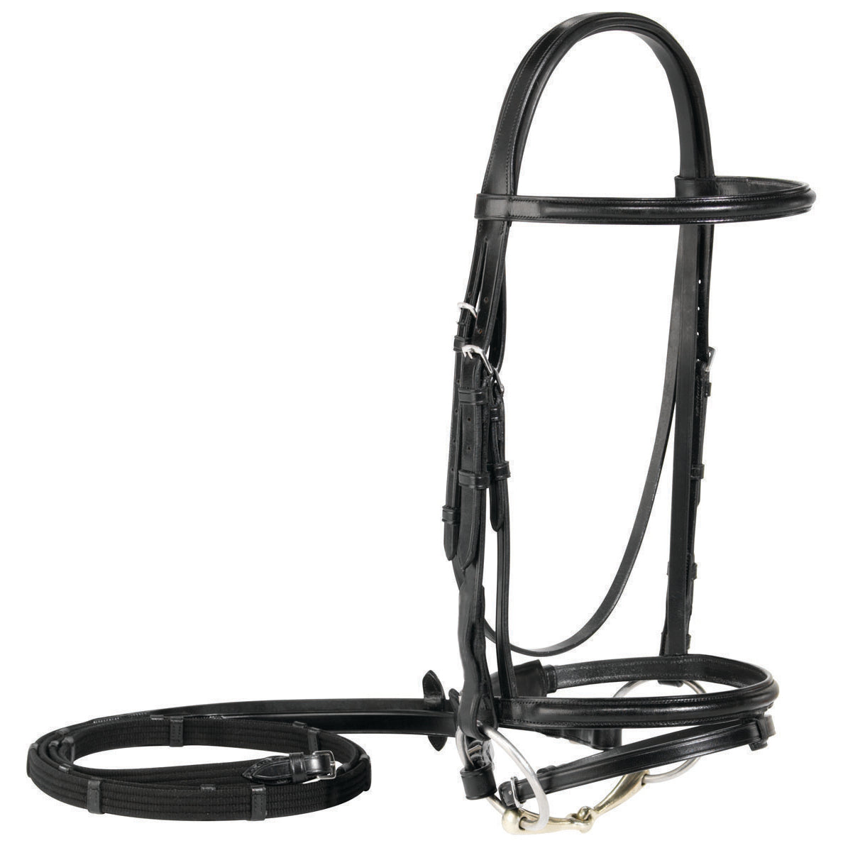 Da Vinci Plain Raised Padded Event/Dressage Combo Bridle less Reins main image 1