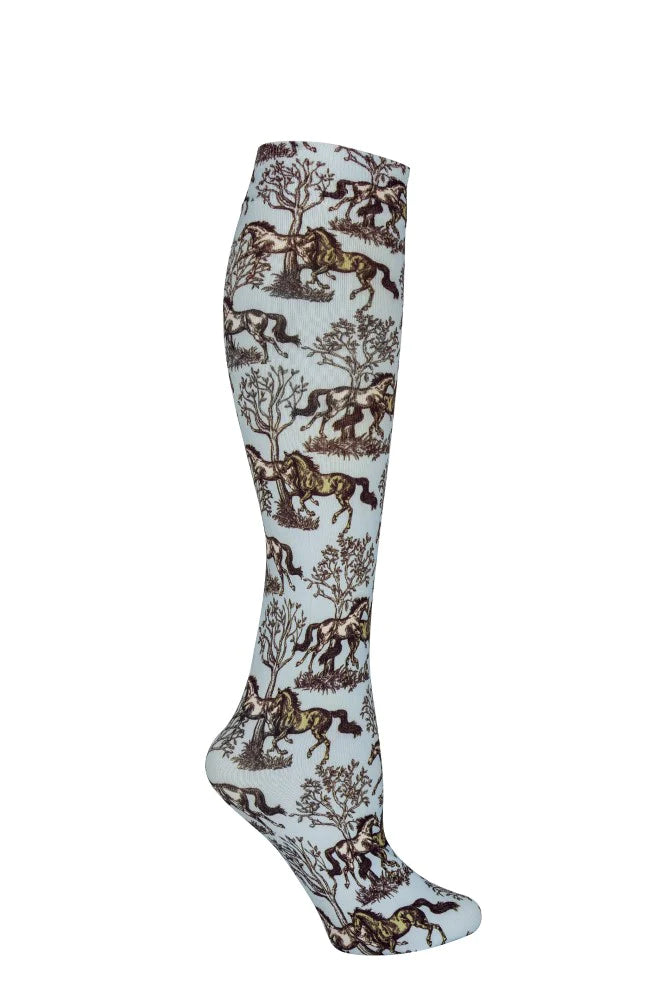 AWST INT'L LILA BLUE TOILE SOCKS