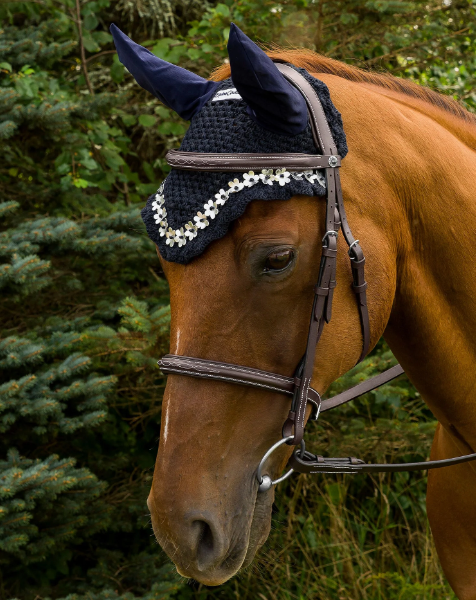 Equine Couture Floral Ear Bonnet