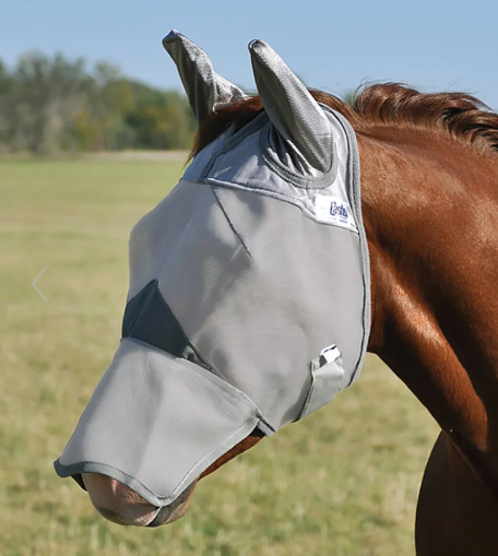 Pasture Fly Rope Cashel Pasture Fly Mask Long Nose with Ears – Sun Valley Saddlery
