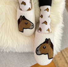 Load image into Gallery viewer, Horse Emoji Slippers
