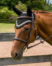 Load image into Gallery viewer, Equine Couture Floral Ear Bonnet
