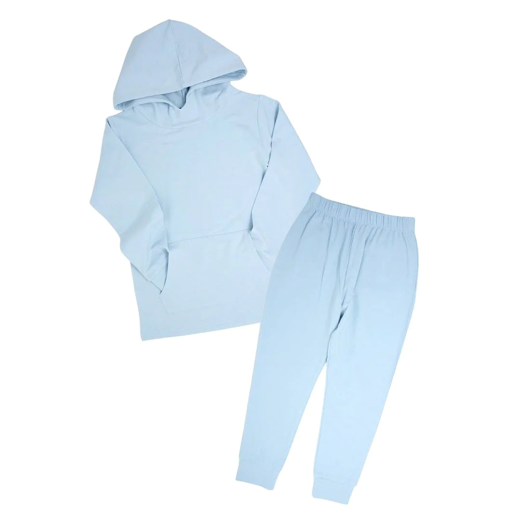 Hooded Jogger Set - Bashful Blue