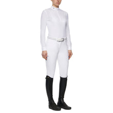 Load image into Gallery viewer, Cavalleria Toscana Perforated Long Sleeve Zip Show Shirt
