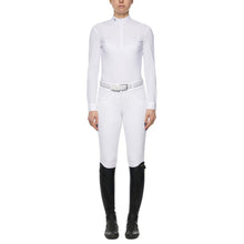 Load image into Gallery viewer, Cavalleria Toscana Perforated Long Sleeve Zip Show Shirt
