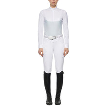 Load image into Gallery viewer, Cavalleria Toscana Perforated Long Sleeve Zip Show Shirt
