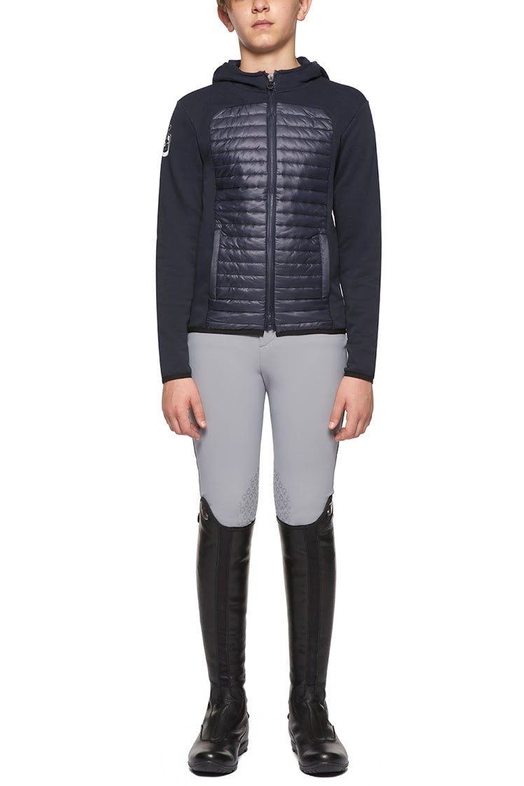 Cavalleria Toscana Child's Quilted Nylon Hooded Zip Jacket