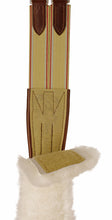 Load image into Gallery viewer, Edgewood Fancy Stitched Double Elastic Girth w/Detachable Sheepskin
