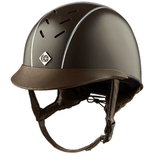 Load image into Gallery viewer, Charles Owen Ayrbrush Pinstripe Helmet
