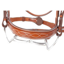 Load image into Gallery viewer, Huntley Equestrian Fancy Square Raised Hunter Bridle w/Reins
