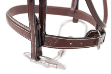 Load image into Gallery viewer, Huntley Equestrian Fancy Square Raised Hunter Bridle w/Reins

