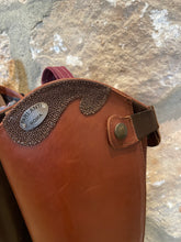 Load image into Gallery viewer, Parlanti Custom Brown Boots with Sting Ray detail
