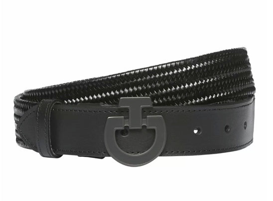 Cavalleria Toscana Men's Elastic Leather Belt