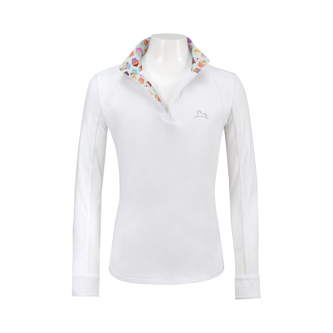 RJ Classics Maddie Jr. Girls' Show Shirt- Cupcakes