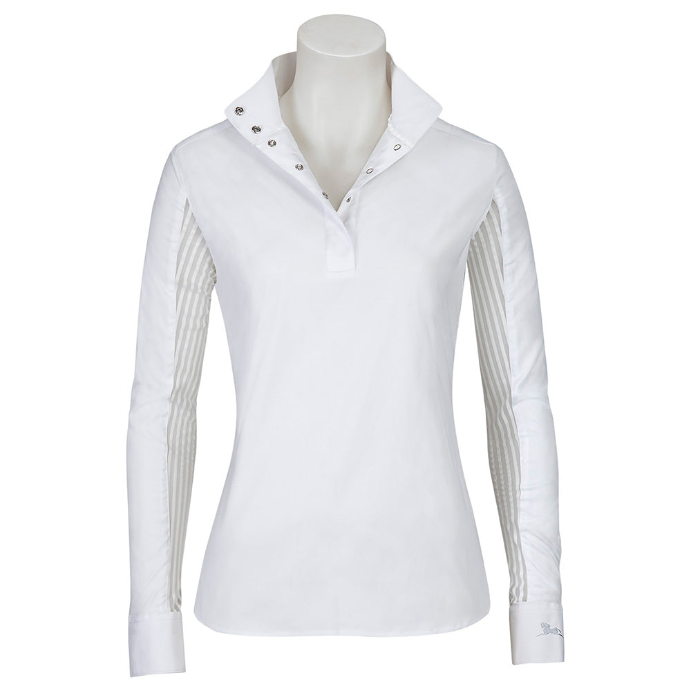 R.J. Classics Lauren Ladies' Show Shirt, White Stripe