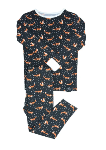 Sweet Bamboo Kids' Long Sleeve Fox Pajamas