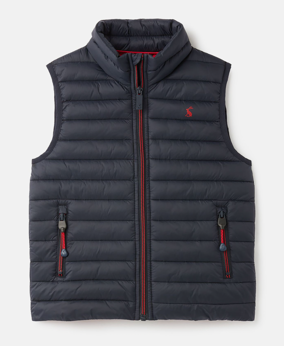 JOULES - Crofton Showerproof Recycled Packable Vest - Marine Navy