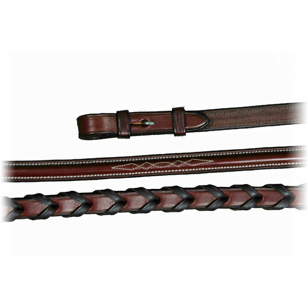Vespucci Fancy Stitch Raised Laced Reins