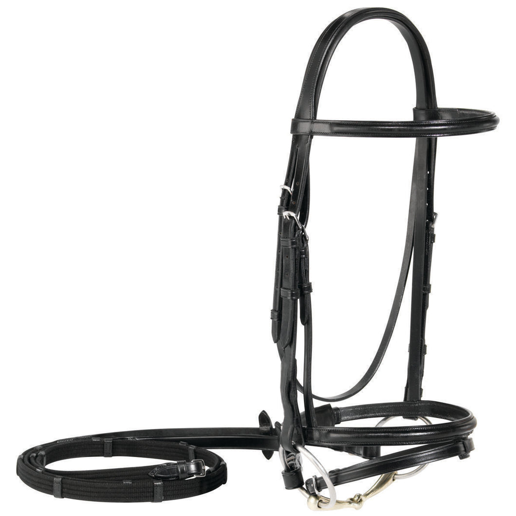 Vespucci Plain Raised Dressage Bridle