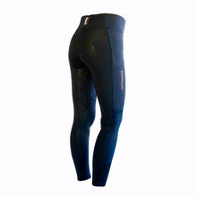 Load image into Gallery viewer, Kingsland Kemmie Girls&#39; Full Grip Riding Tights-Navy
