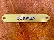 Load image into Gallery viewer, Notched halter name plate.
