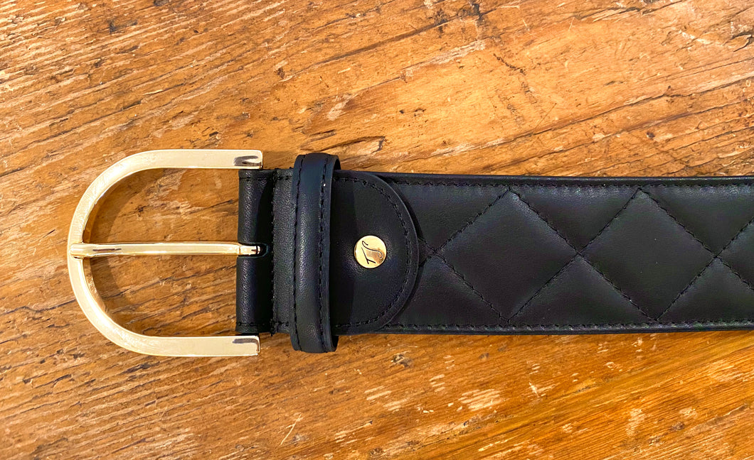 Tailored Sportsman Quilted Leather Belt