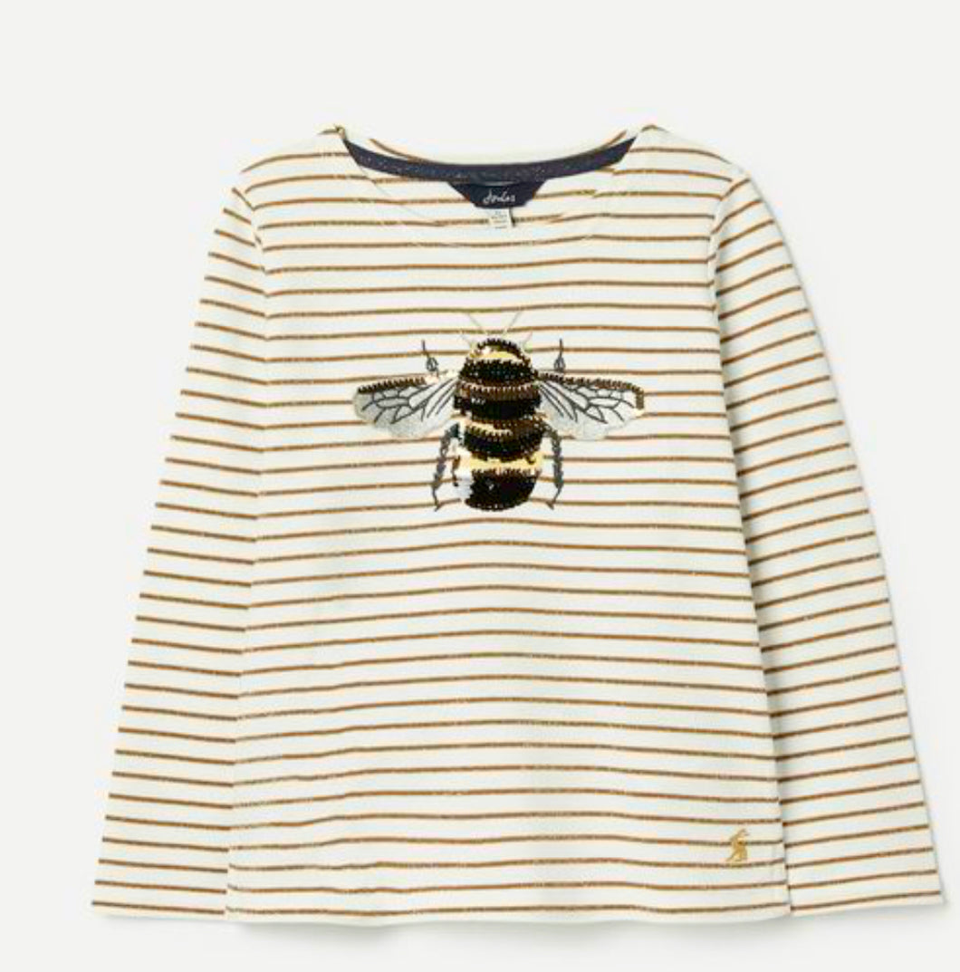Harbour Luxe Long Sleeve T-Shirt (gold stripes)